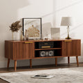 TV Stand for Living Room, Mid Century Modern Entertainment Center for 55/60 inch TVs