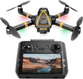 GPS Drone with EIS 4K Camera for Adults Kids, RC Drones with 4.5 inch HD Screen on Controller