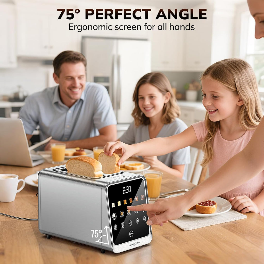 Keenstone Toaster 2 Slice, Digital Smart Toaster with TouchScreen,