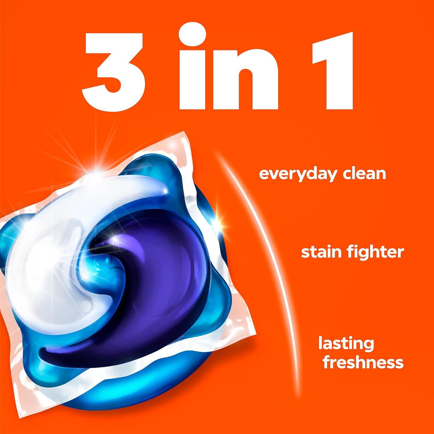 Tide PODS laundry detergent pacs, 3-in-1 Stain Remover, Odor Fighter