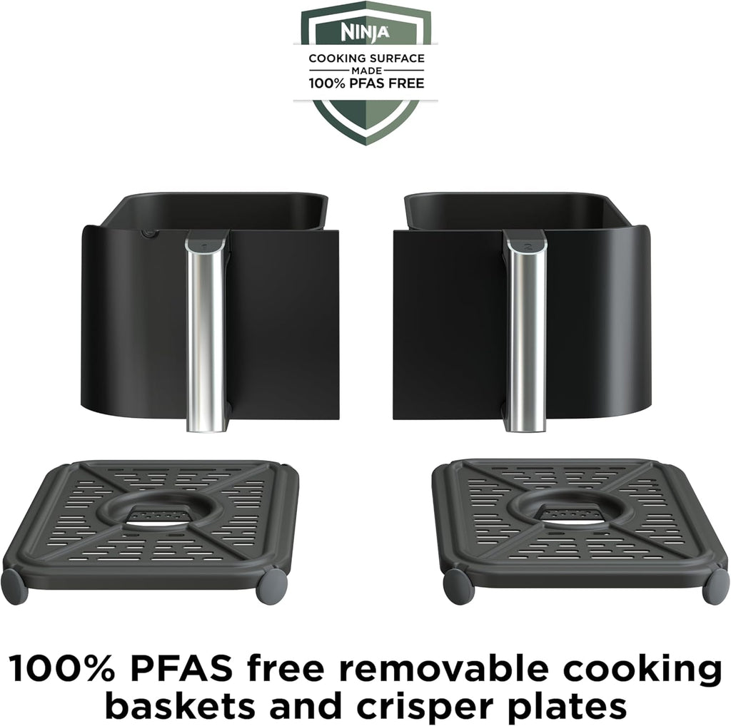 Ninja Foodi Air Fryer w/ Smart Cook Thermometer | 6-in-1 Air Fry, Roast