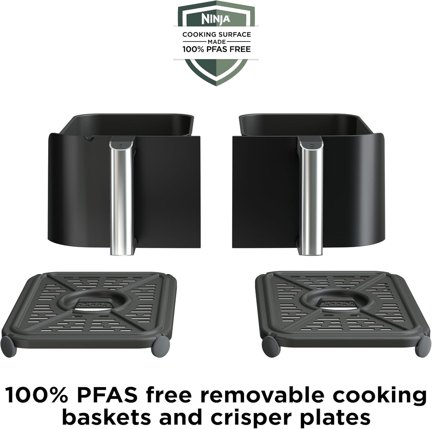 Ninja Foodi Air Fryer w/ Smart Cook Thermometer | 6-in-1 Air Fry, Roast