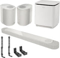 Bose Lifestyle Ultra Soundbar with Ultra Subwoofer Bundle + 2 Soundbar Mount Options, Dolby Atmos Home Theater System with Wi-Fi
