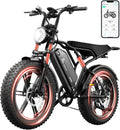 TST Electric Bike for Adults 1500W Peak 20" Fat Tire All-Terrain E-Bike 60 Miles Electric Dirt Bike