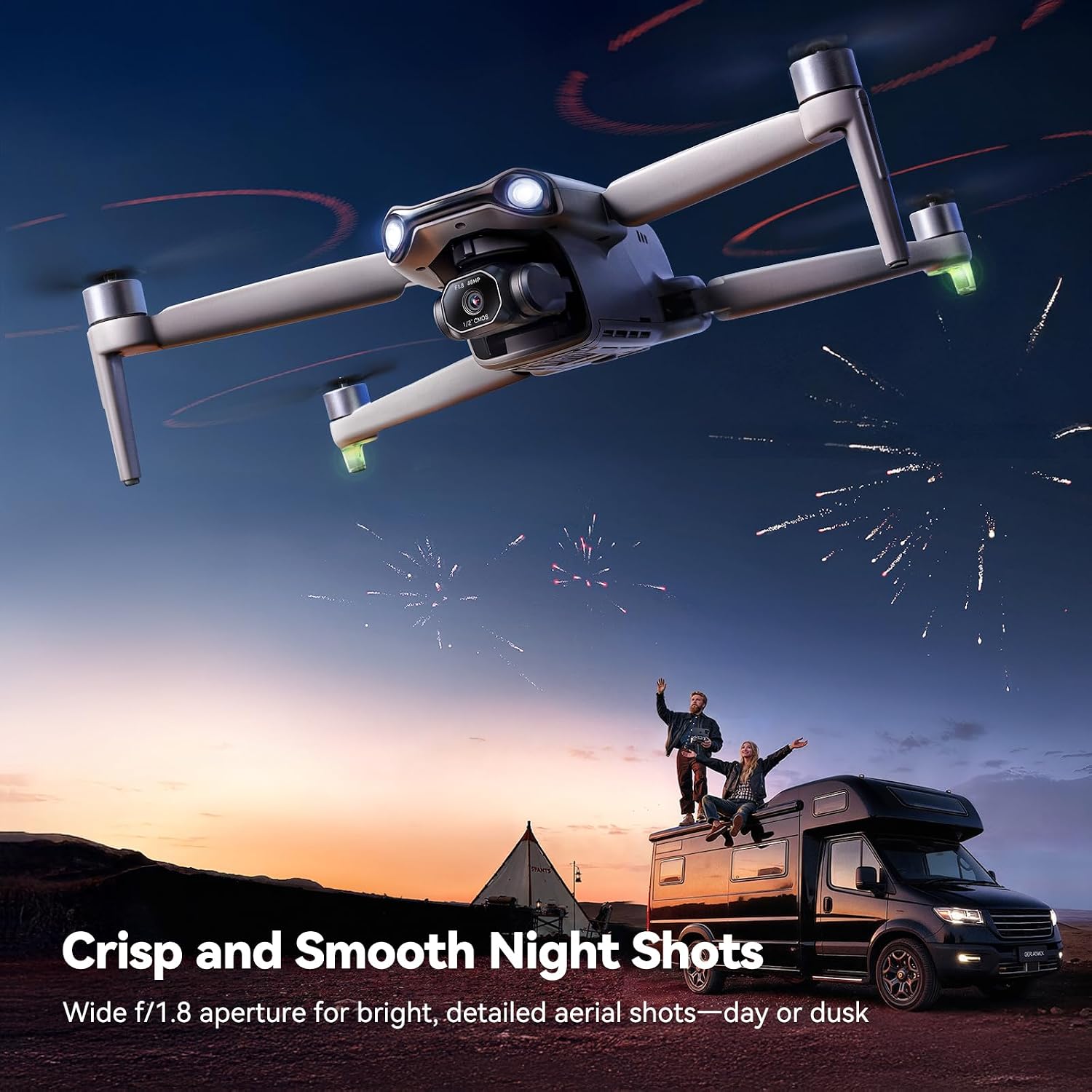Ruko F11PRO 2 Plus Drones with Camera for Adults, 48MP 8K Photo, 3-Axis Gimbal Stabilizer, 74 Mins Flight Time