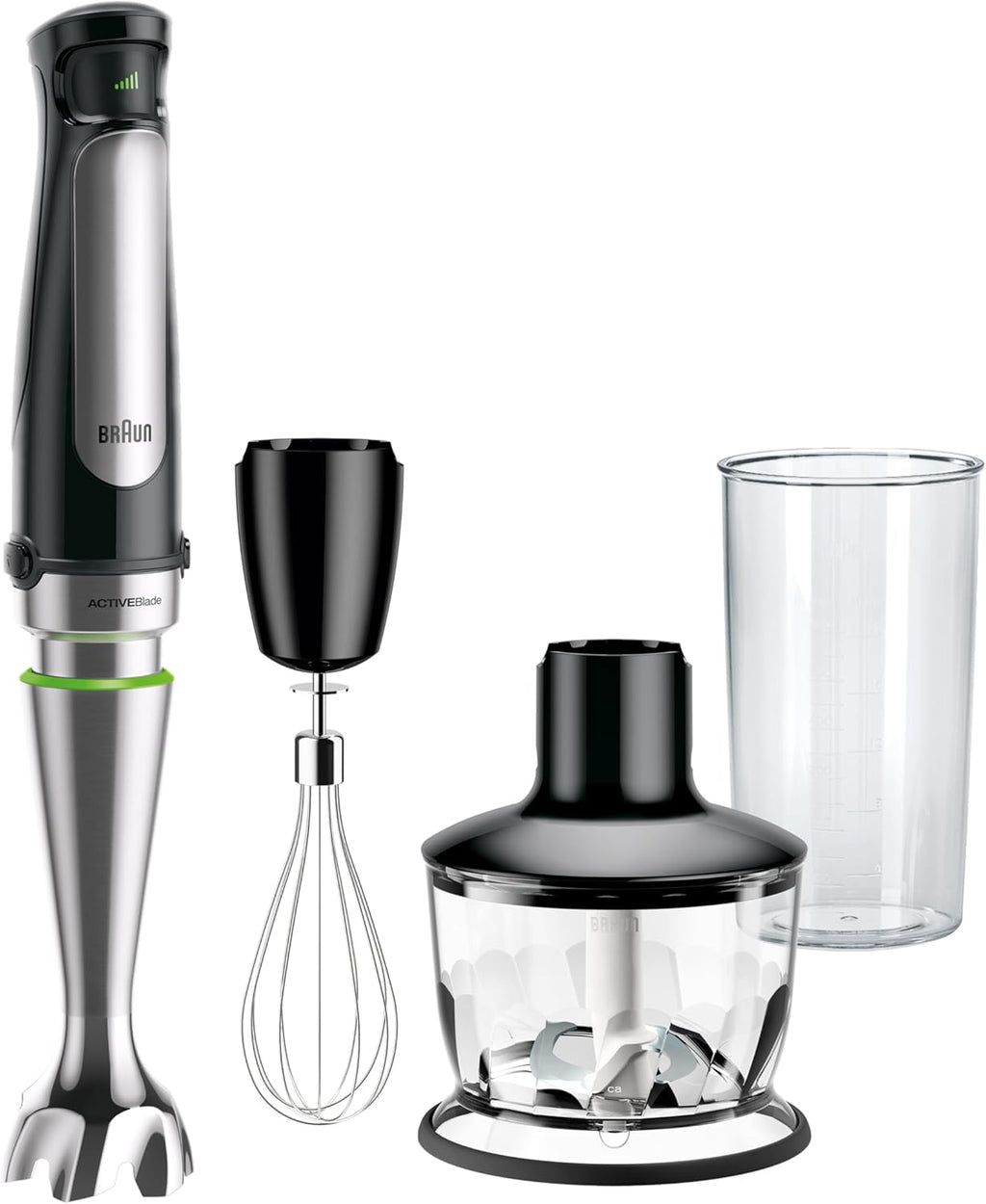 Braun MultiQuick 7 3-in-1 Immersion Blender with Food Processor – Powerful Handheld