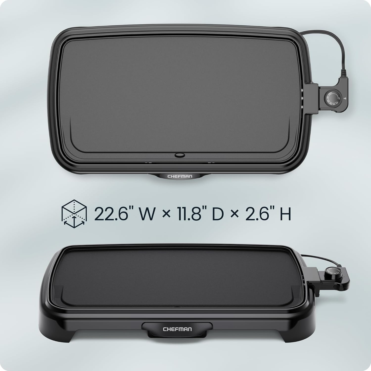 Chefman XL Electric Griddle with Removable Temperature Control
