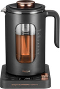 Electric Tea Kettle, INTASTING Glass Electric Kettle with tea Infuser and Precise knob