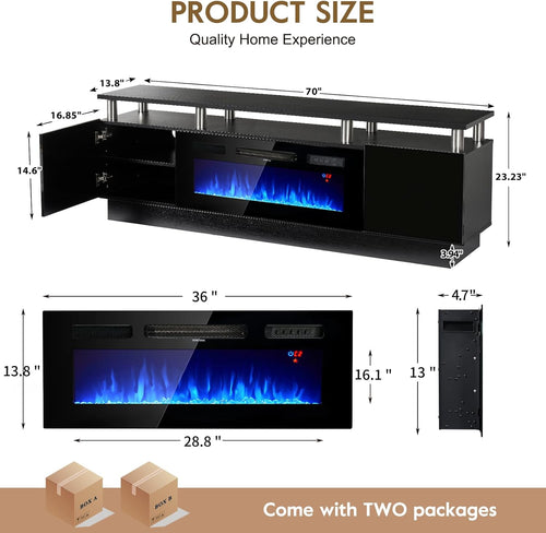 70" TV Stand for Living Room