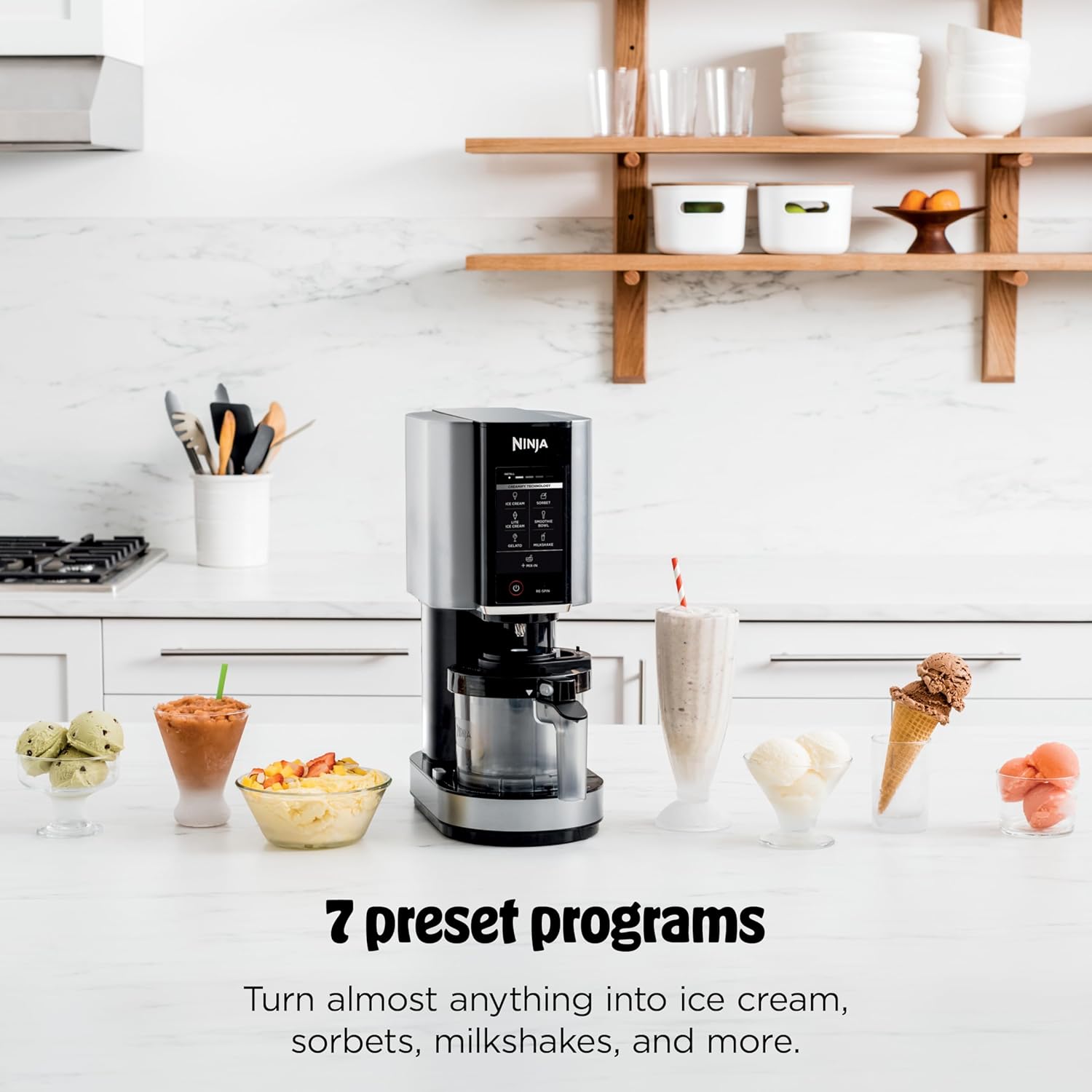 Ninja NC301 CREAMi Ice Cream Maker, for Gelato, Mix-ins