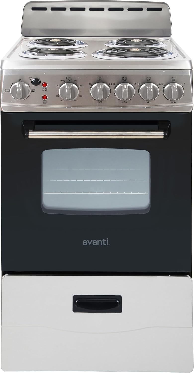 Avanti Electric Range Oven Compact Design, 2.1-Cu.Ft.