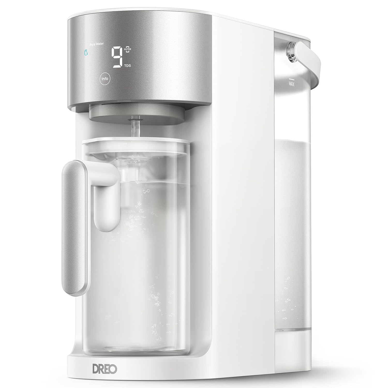 DREO Reverse Osmosis Water Filter Countertop, RO Filtration System, 3:1 Pure to Drain