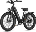 24" Fat Tire Electric Bike 48V 18Ah Adult Ebike | 100Nm torque climbs 25% hills