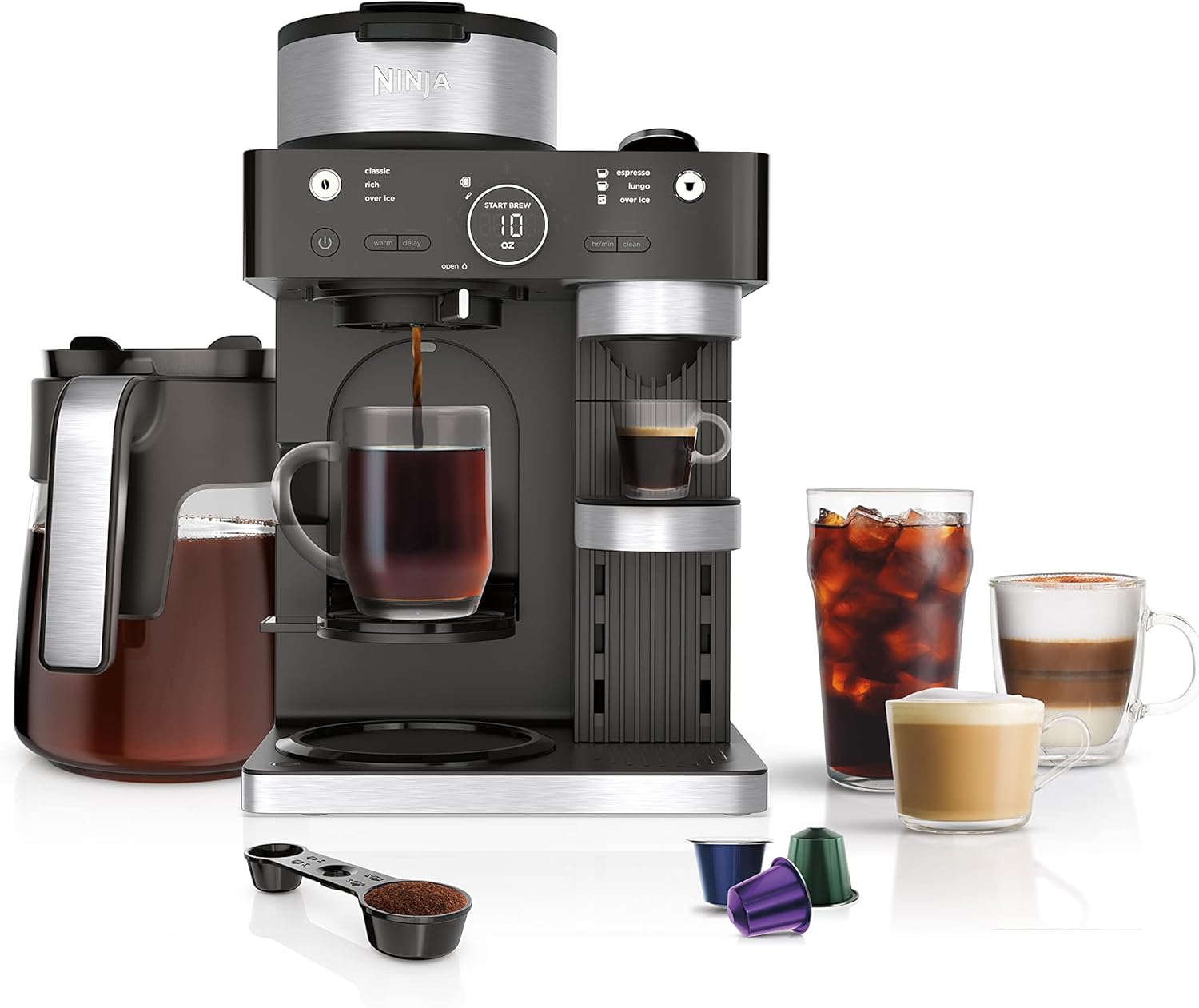 Ninja Espresso, Coffee Maker & Barista System, 3 Espresso Brew Styles