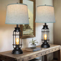 Table Lamps Set of 2 with USB Port 3 Way Dimmable Touch Lamps 28.5" Tall
