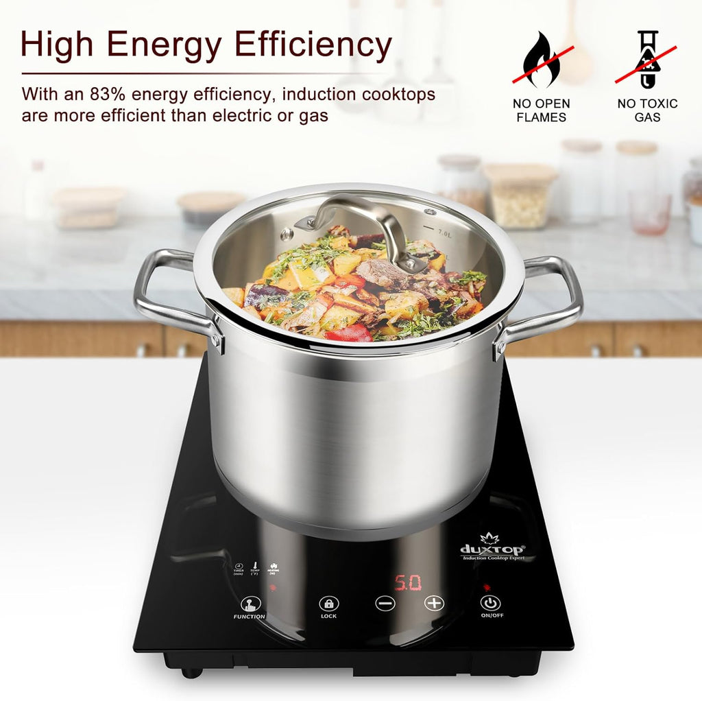 Duxtop Built-in Induction Cooktop, Portable Countertop Burner, Sensor Touch Induction Burner