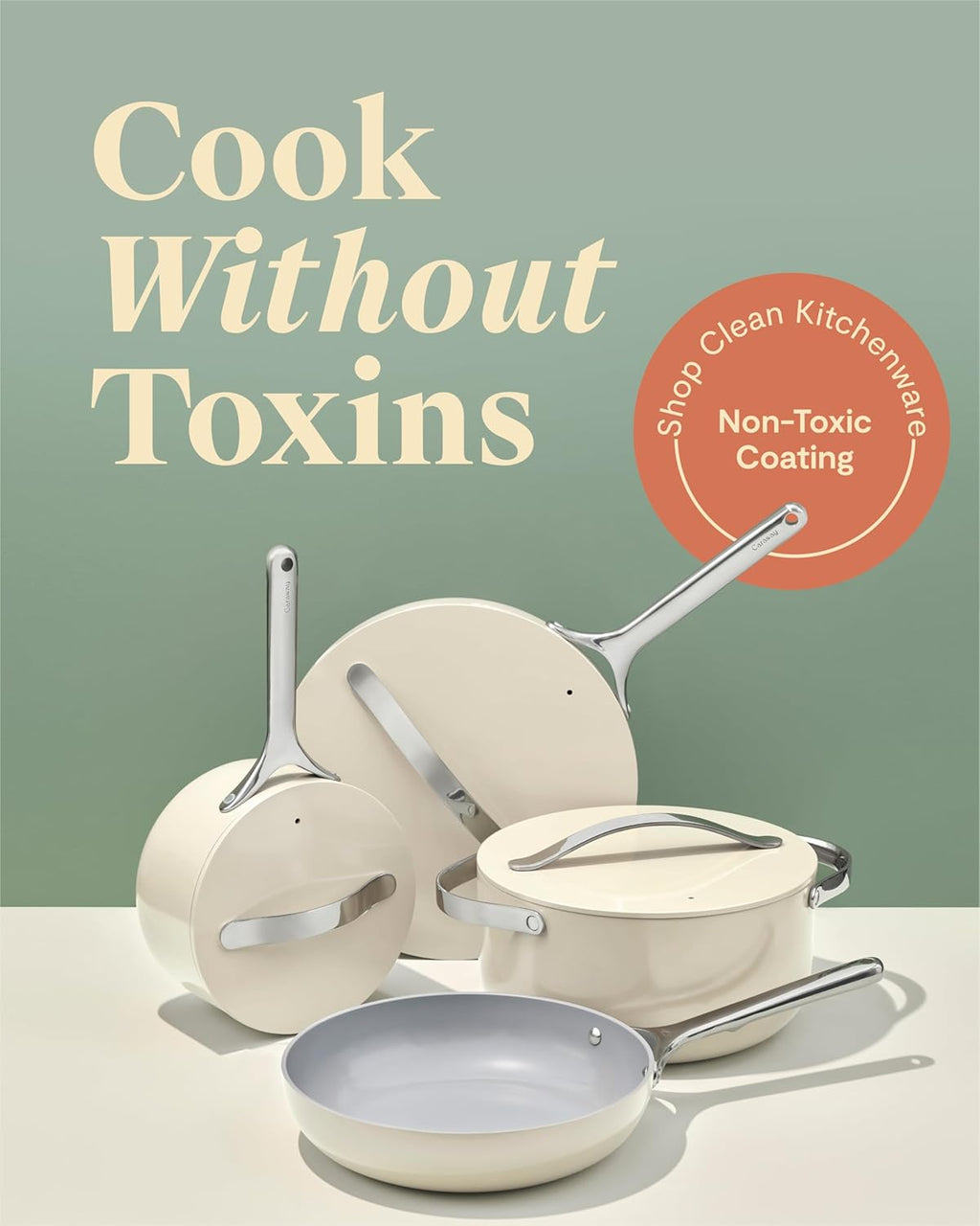 Caraway Non-stick Ceramic Cookware Set (12 Piece)