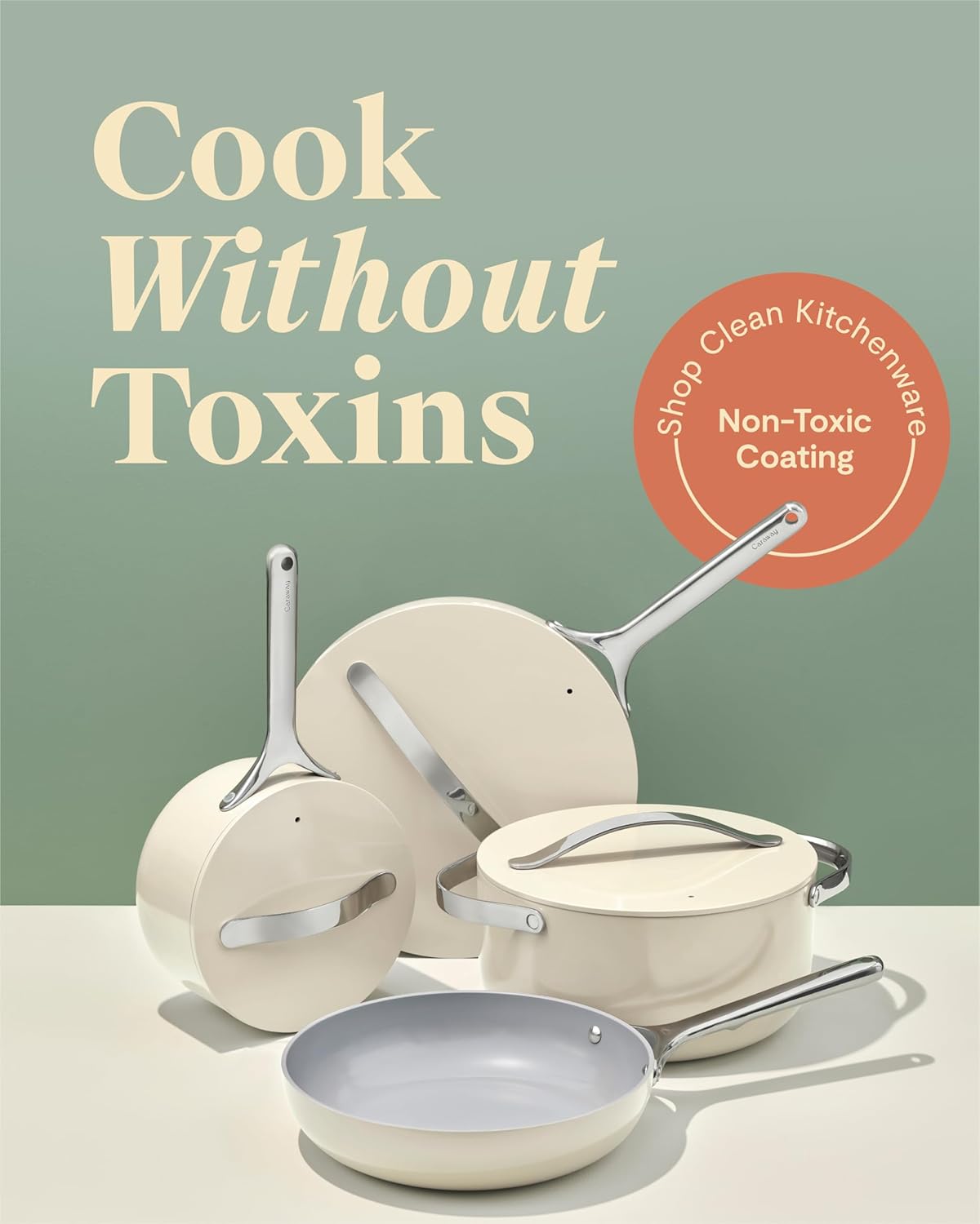 Caraway Non-stick Ceramic Cookware Set (12 Piece)