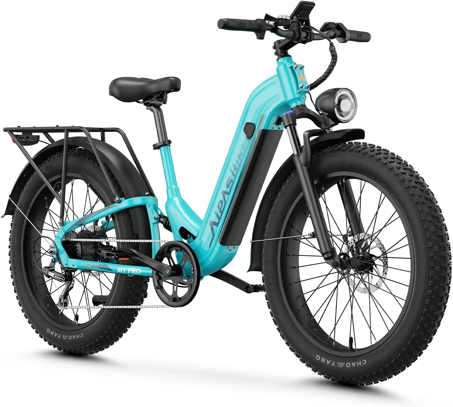 Aipas M1 Pro Electric Bike, 1800W Peak Motor Electric Bike for Adults, 26'' x 4.0'' Fat Tire Ebike, 48V 17.5Ah Electric Mountain Bike