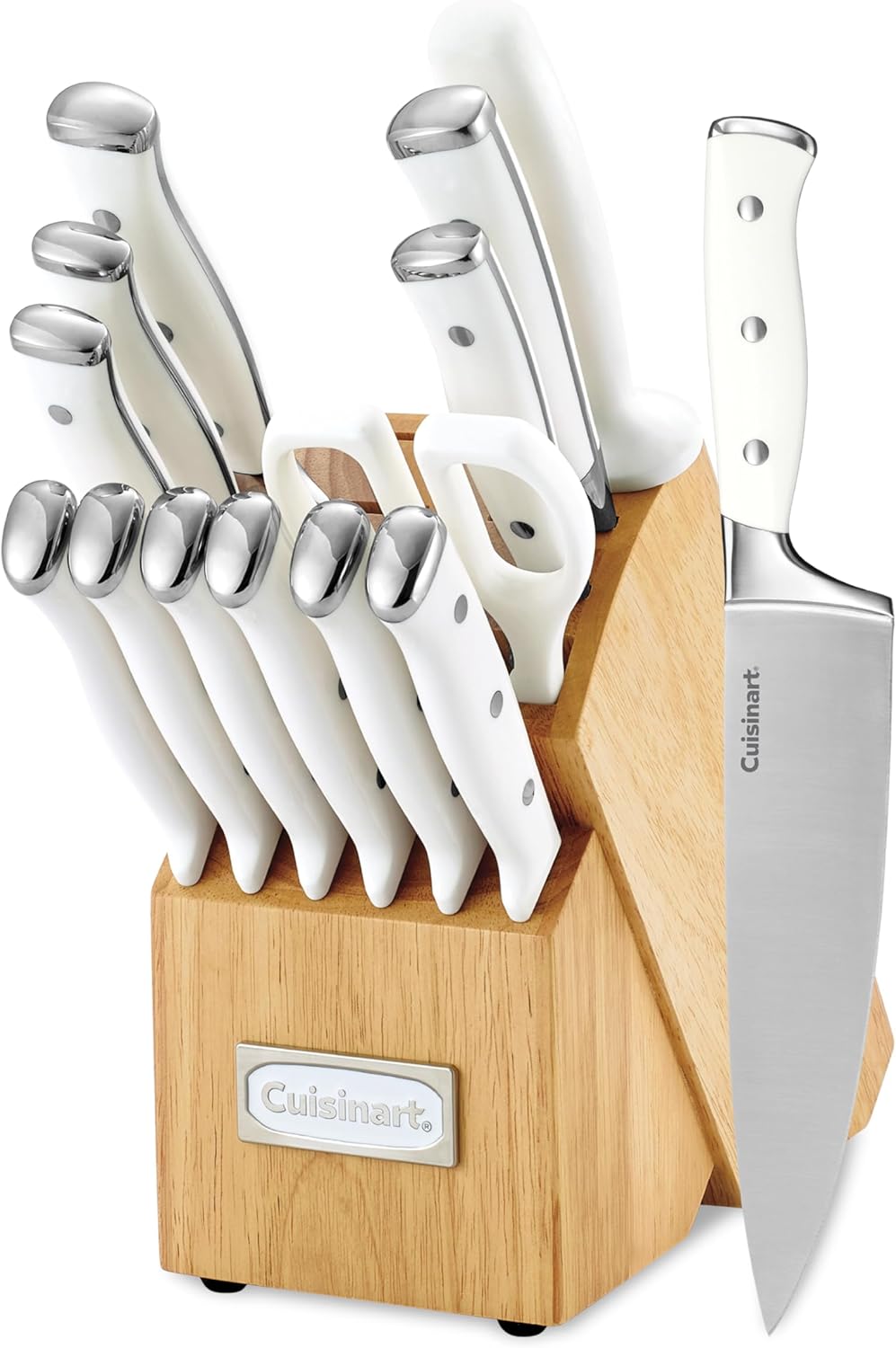 Cuisinart 15-Piece Knife Set with Block, High Carbon Stainless Steel