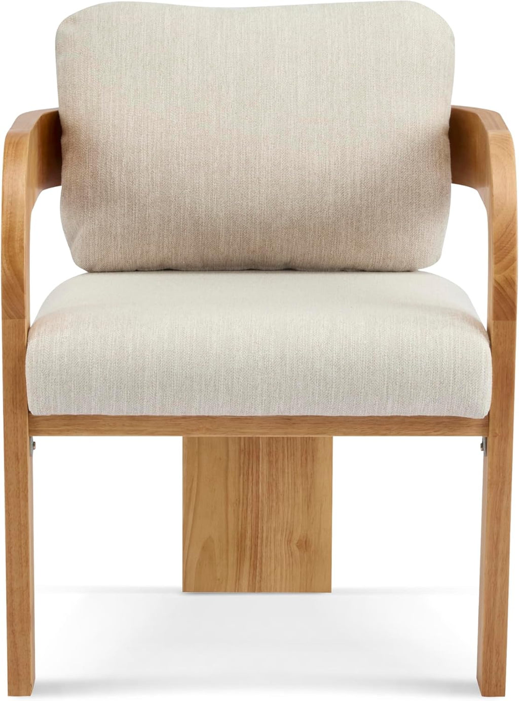 Christopher Knight Home Yorick Modern Dining Chair Set of 2 with Cushion, Solid Wood Dining Room Armchair Set