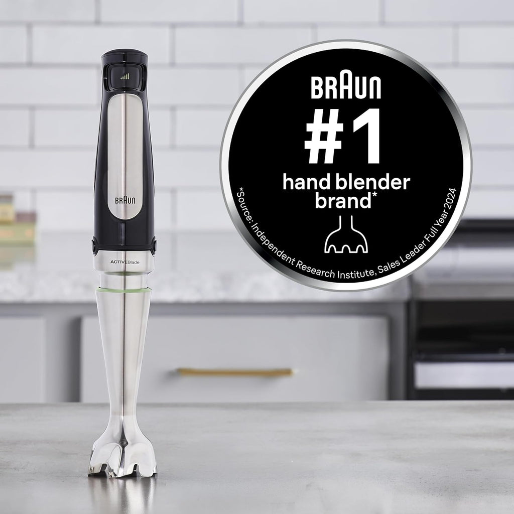 Braun MultiQuick 7 3-in-1 Immersion Blender with Food Processor – Powerful Handheld