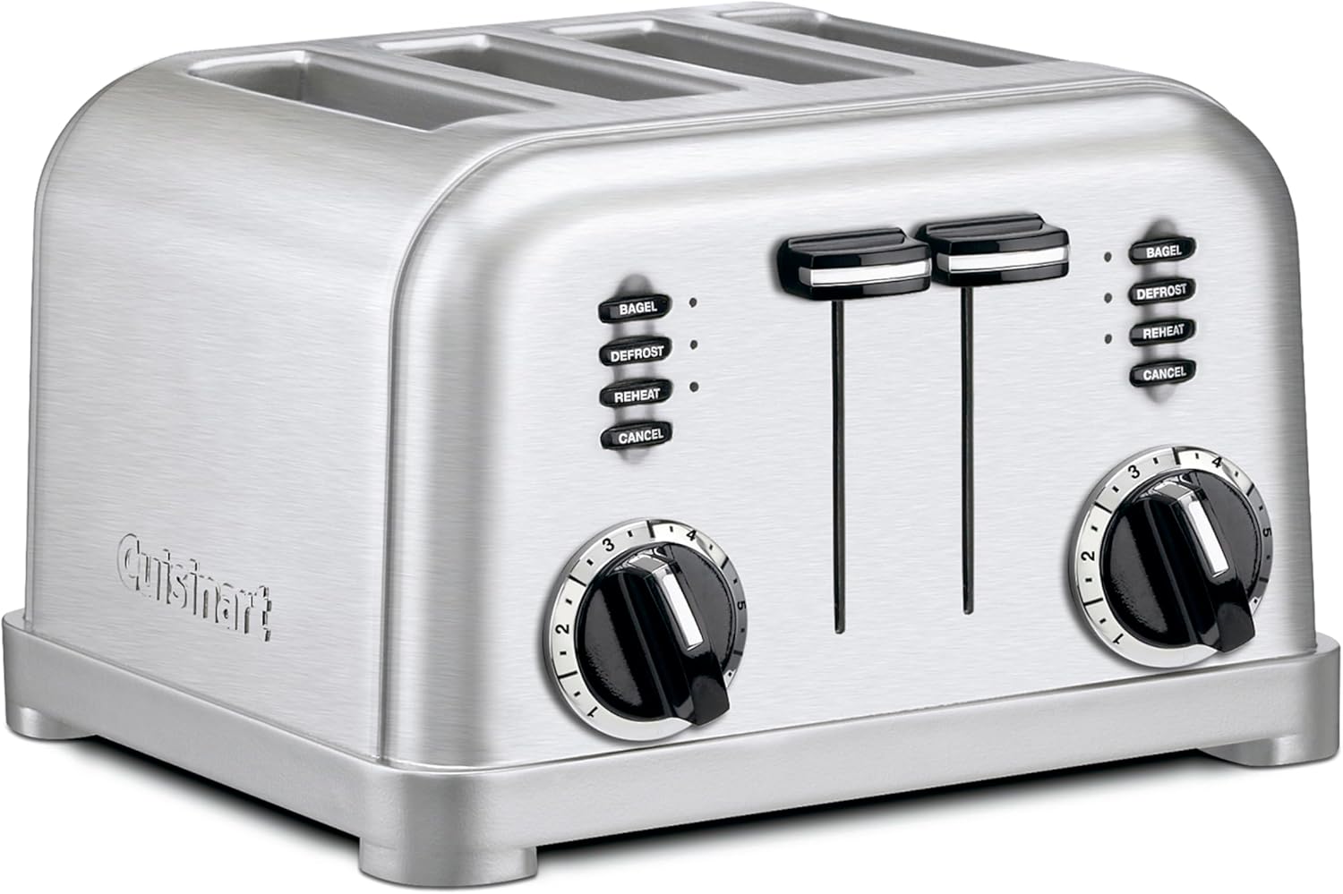 Cuisinart 4 Slice Compact Stainless Steel Toaster with Extra-Wide Slots