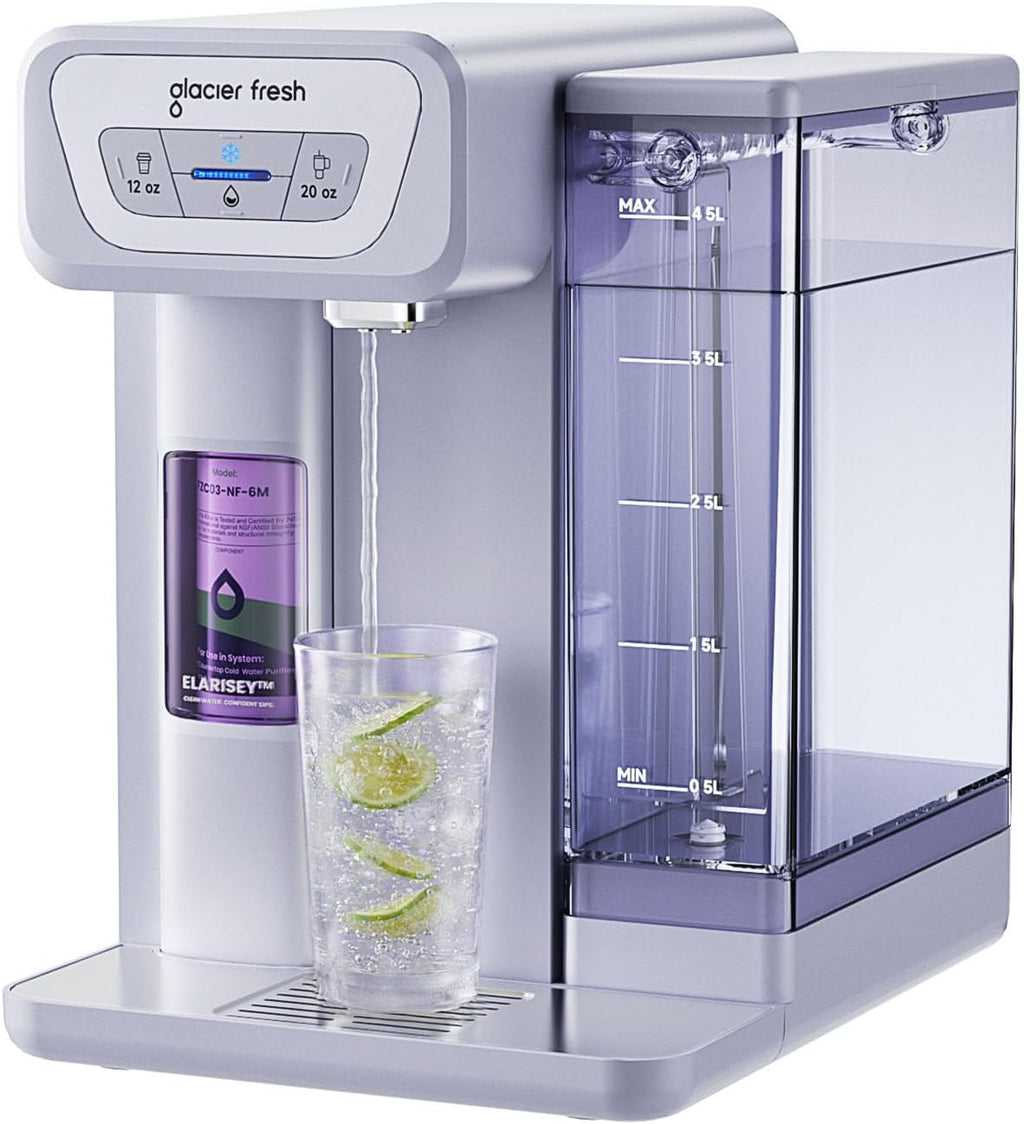 GLACIER FRESH C03 Coolon Countertop Cold Water Purifier with Upgraded Elarisey™ Filtration