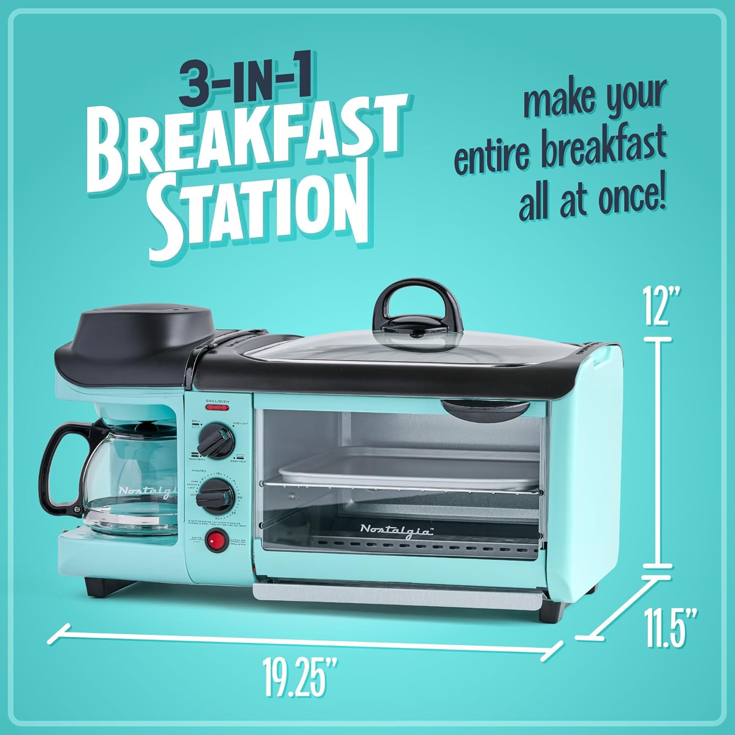 Nostalgia 3-in-1 Breakfast Station