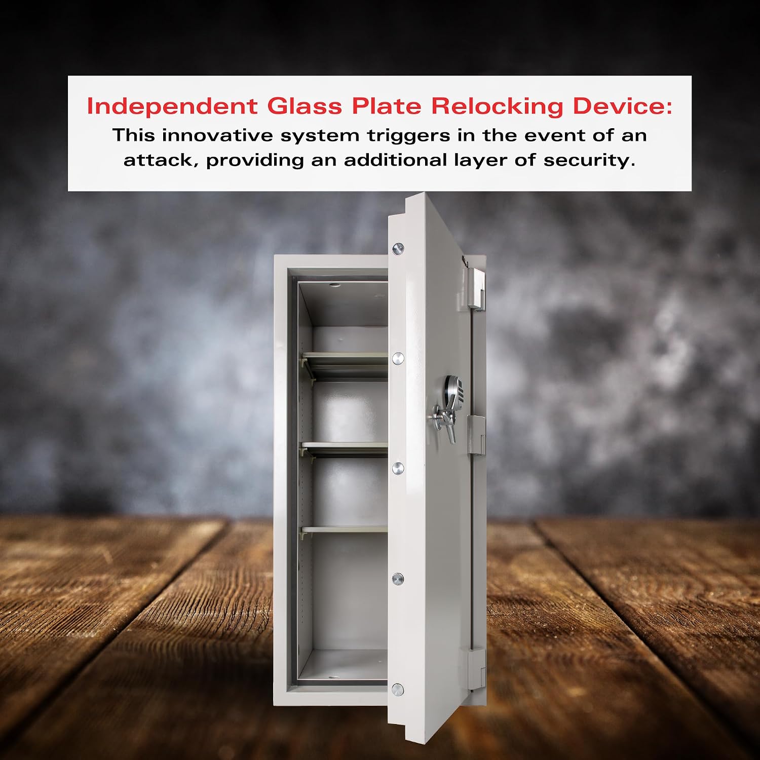 FireKing Fire Rated Safe with Electronic Lock, White | 1 Hour Fire Rated Safe - Water Resistant