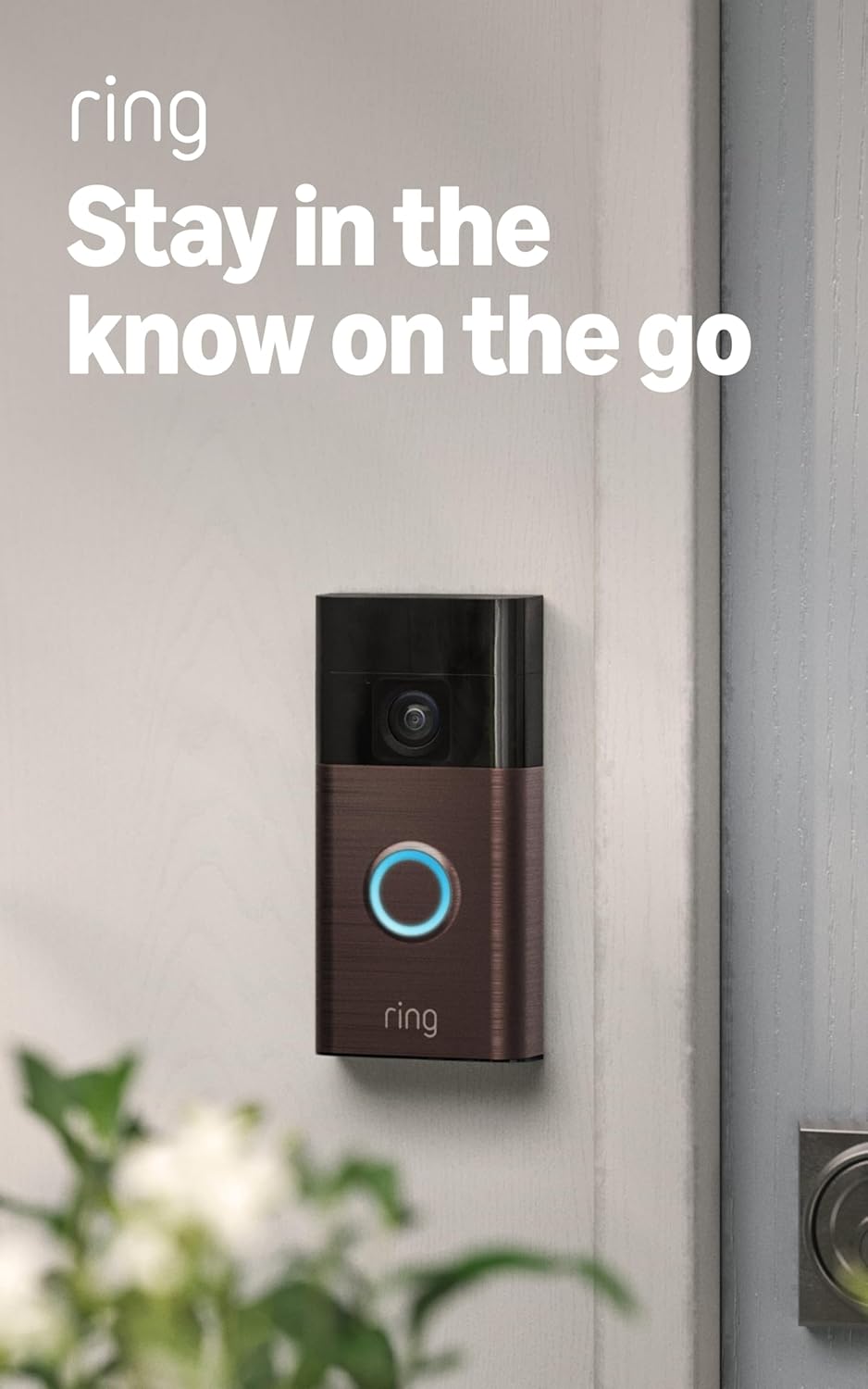Ring Battery Doorbell, Home or business security with Head-to-Toe video, Live View