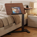 GTPLAYER Pneumatic Adjustable Standing Desk, 28 Inch Tiltable Mobile Rolling Laptop Table with Wheels
