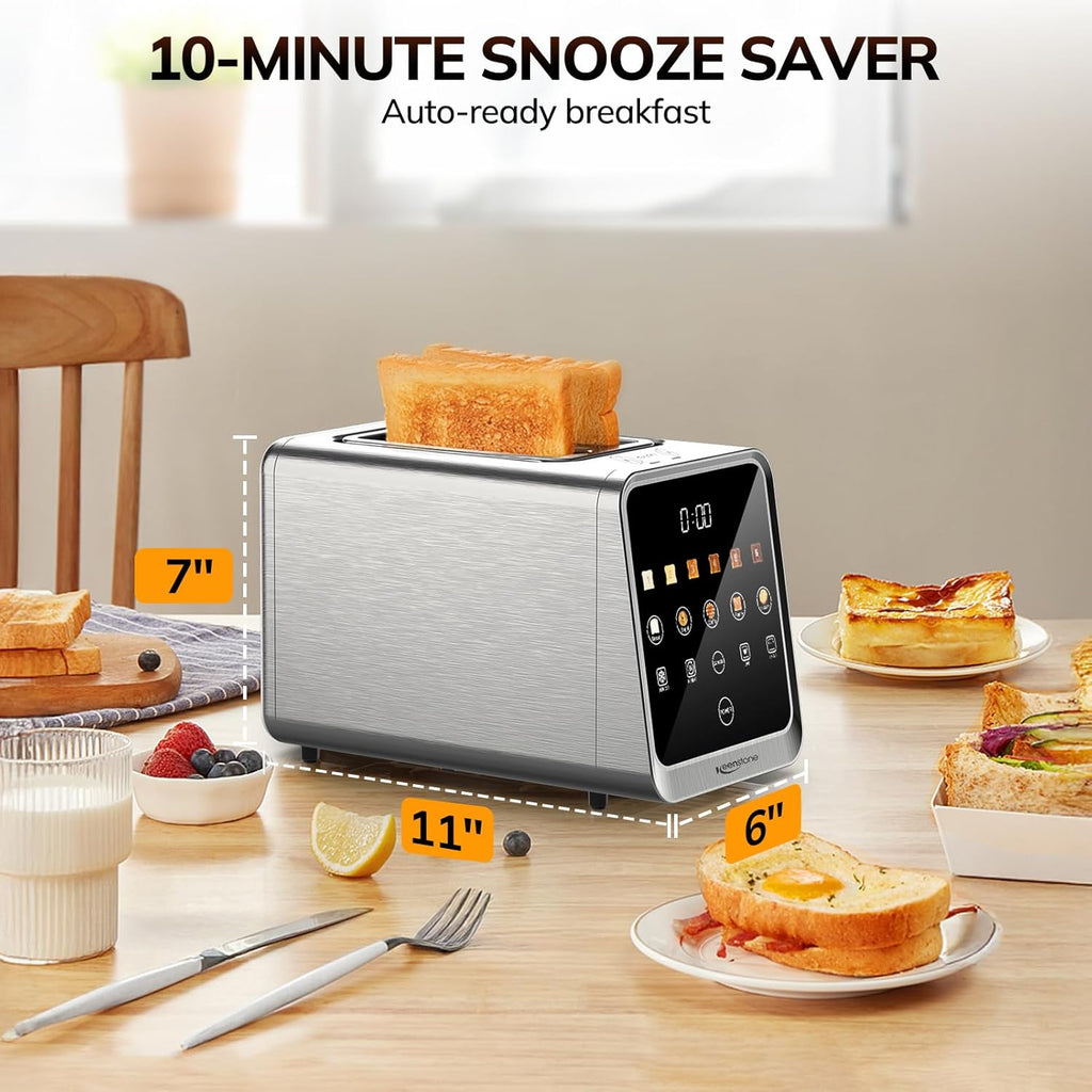 Keenstone Toaster 2 Slice, Digital Smart Toaster with TouchScreen,