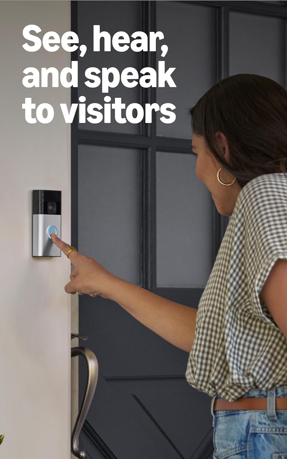 Ring Battery Doorbell, Home or business security with Head-to-Toe video, Live View