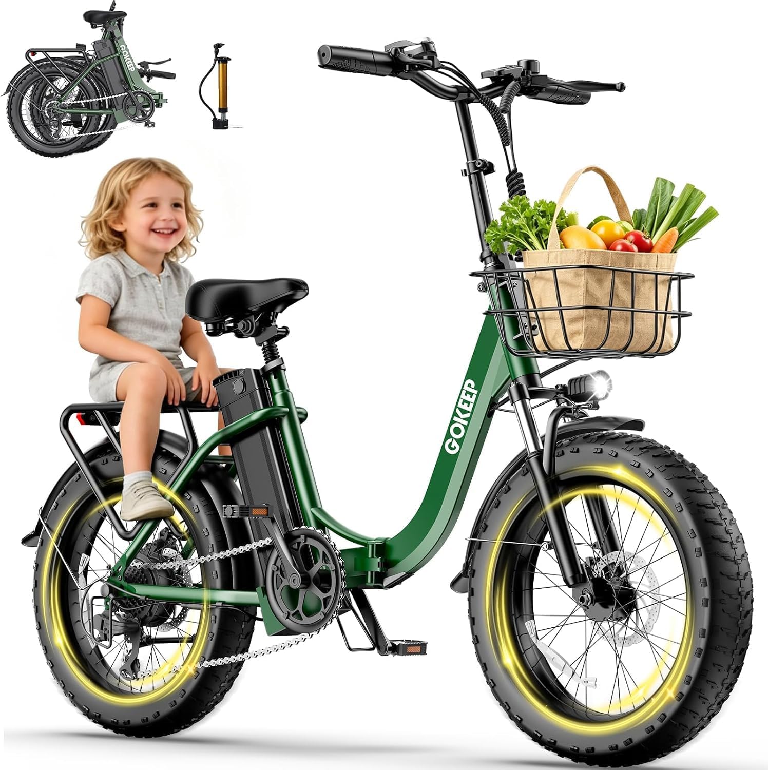 1800W Electric Bike for Adults, 86 Miles Long Range Foldable Ebike | 52V18.2AH Removable Battery