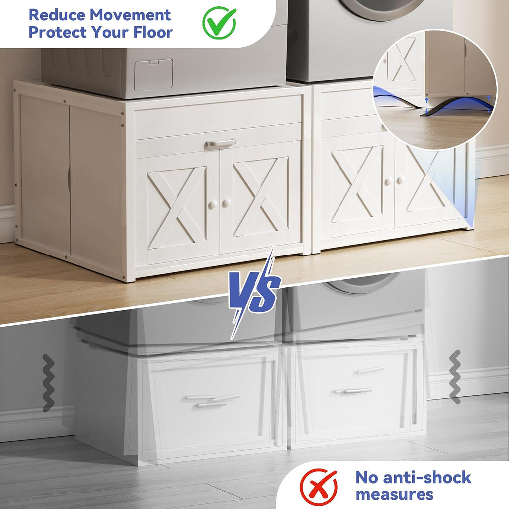 DTK Washer and Dryer Pedestal Set of 2, Heavy Duty Laundry Pedestal for Washer and Dryer