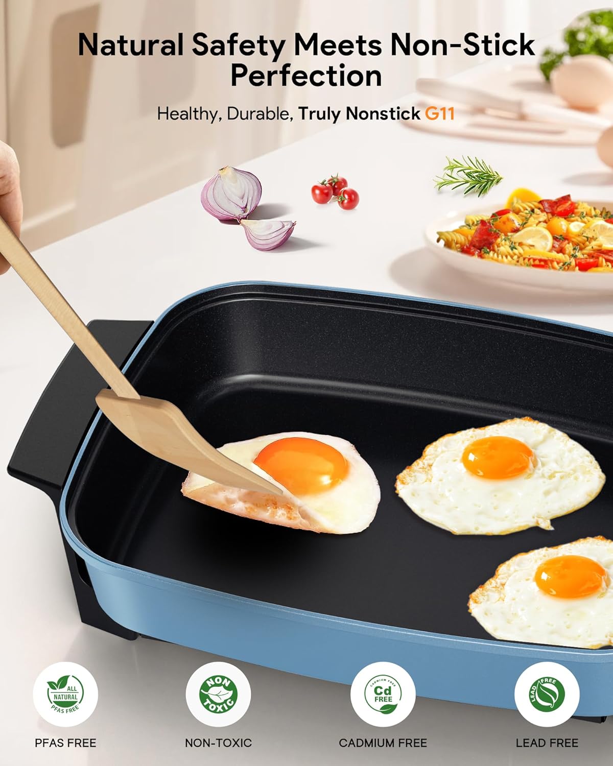 Nuwave Medley XL Digital Electric Skillet, Family Size Griddle w/Glass Lid