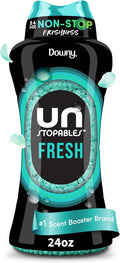 Downy Unstopables In Wash Scent Booster Beads, Fresh Scent, 24 oz, Laundry Beads For Odor Protection, Downy Scent Booster Beads
