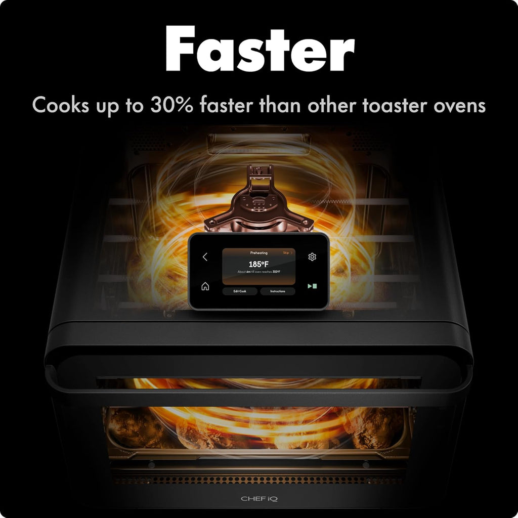 CHEF iQ MiniOven Smart Toaster Oven Air Fryer Combo, 11-in-1