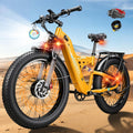 8000W Peak Dual Motor Ebike for Adults, Max 50 MPH, 52V 30AH Up to 100 Miles