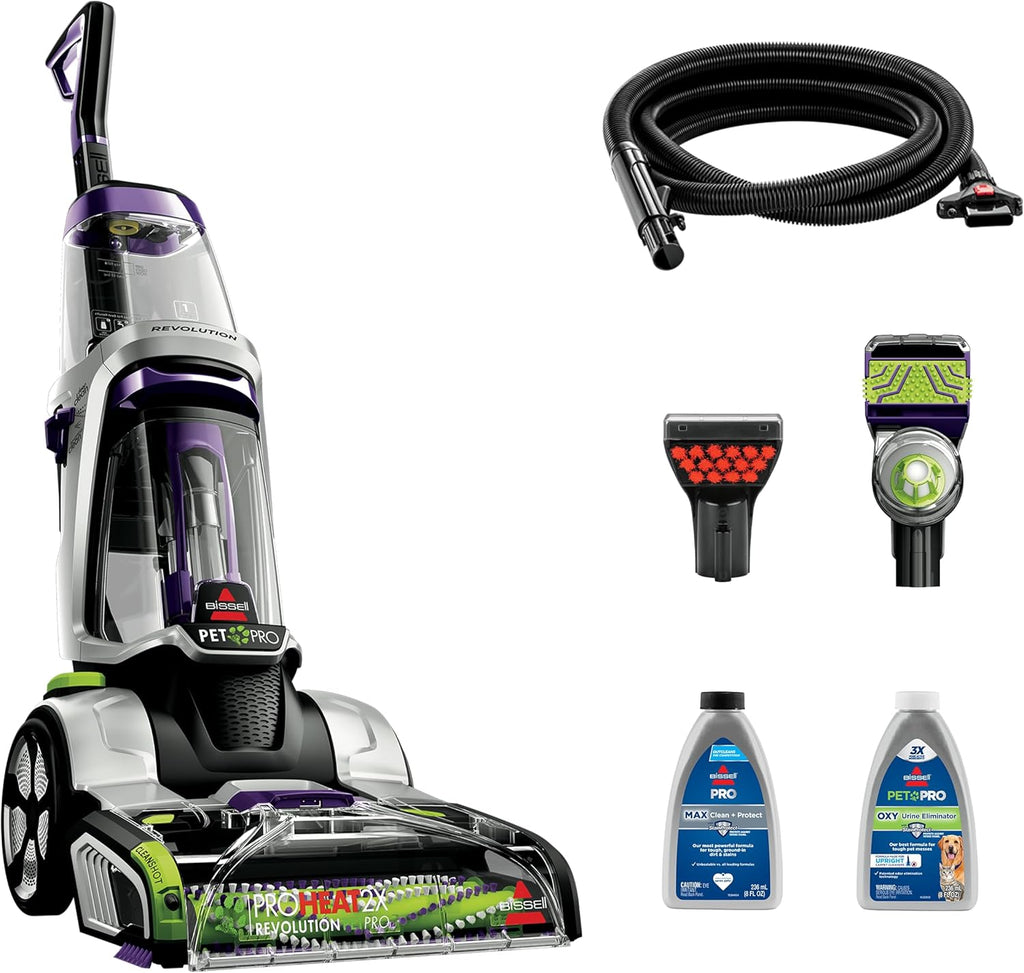 BISSELL ProHeat 2X Revolution Pet Pro Plus, 3588F, Upright Deep Cleaner, 30-minute Dry Time,