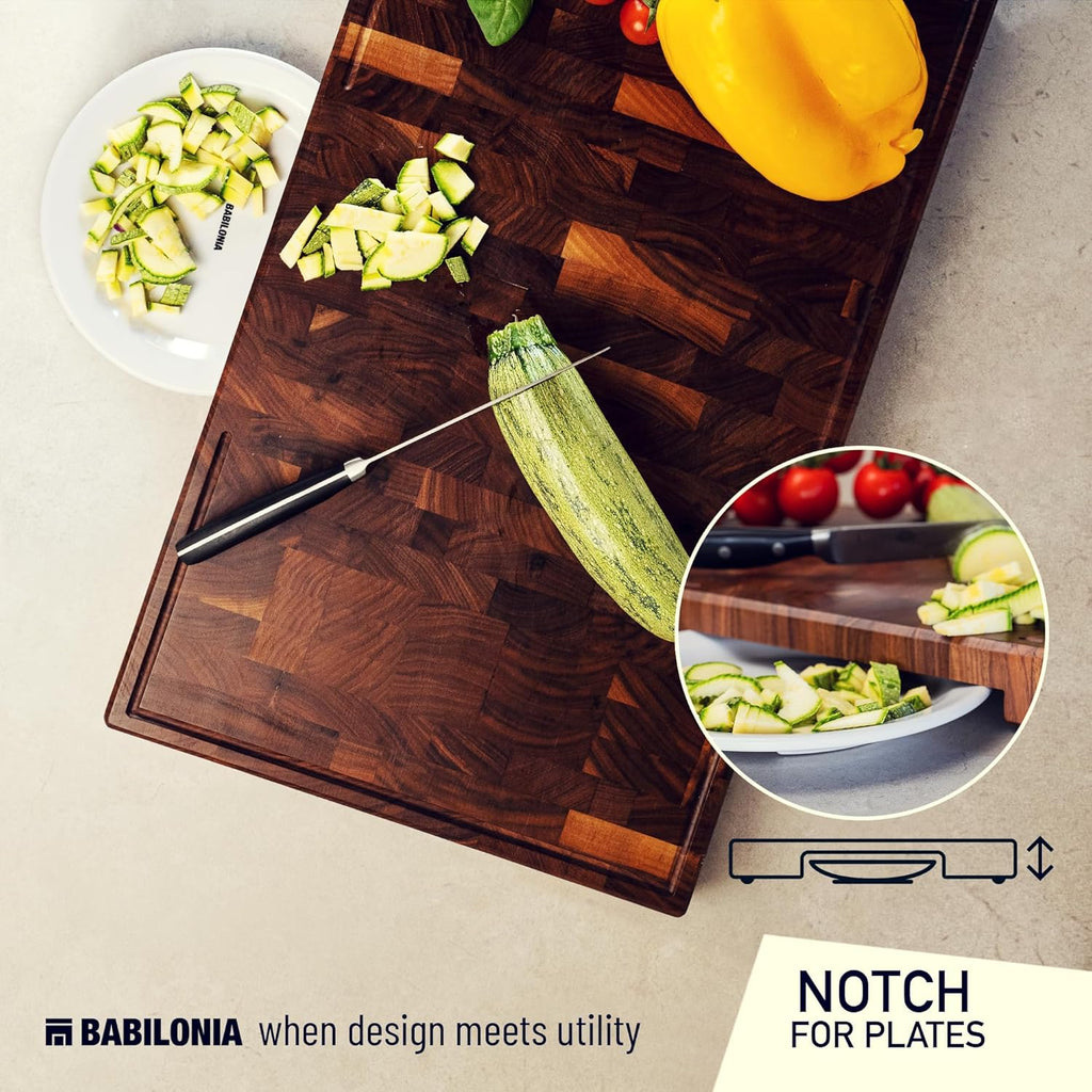 American Black Walnut Cutting Board - 19.7" x 12.2" (ExtraThick 1.7")
