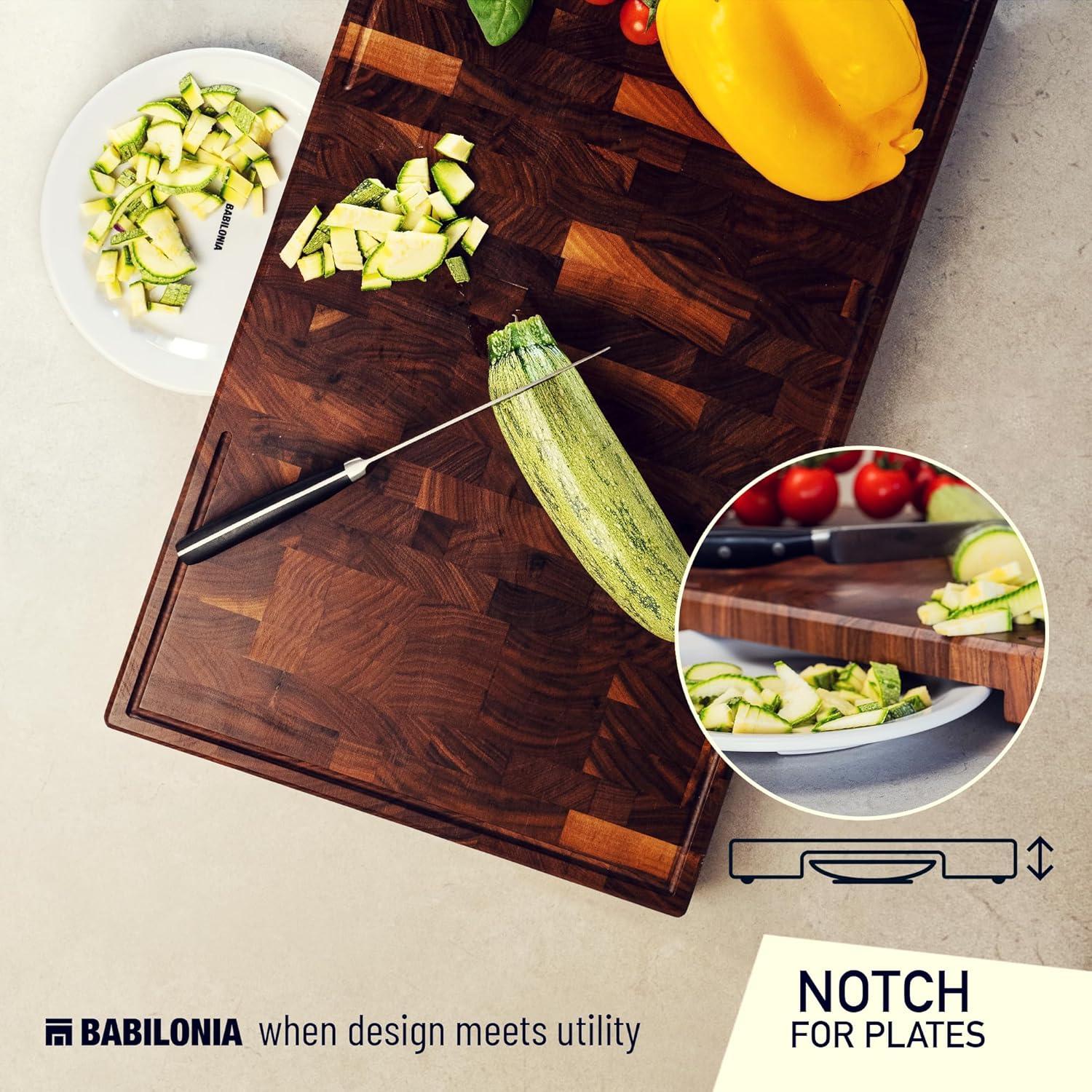 American Black Walnut Cutting Board - 19.7" x 12.2" (ExtraThick 1.7")