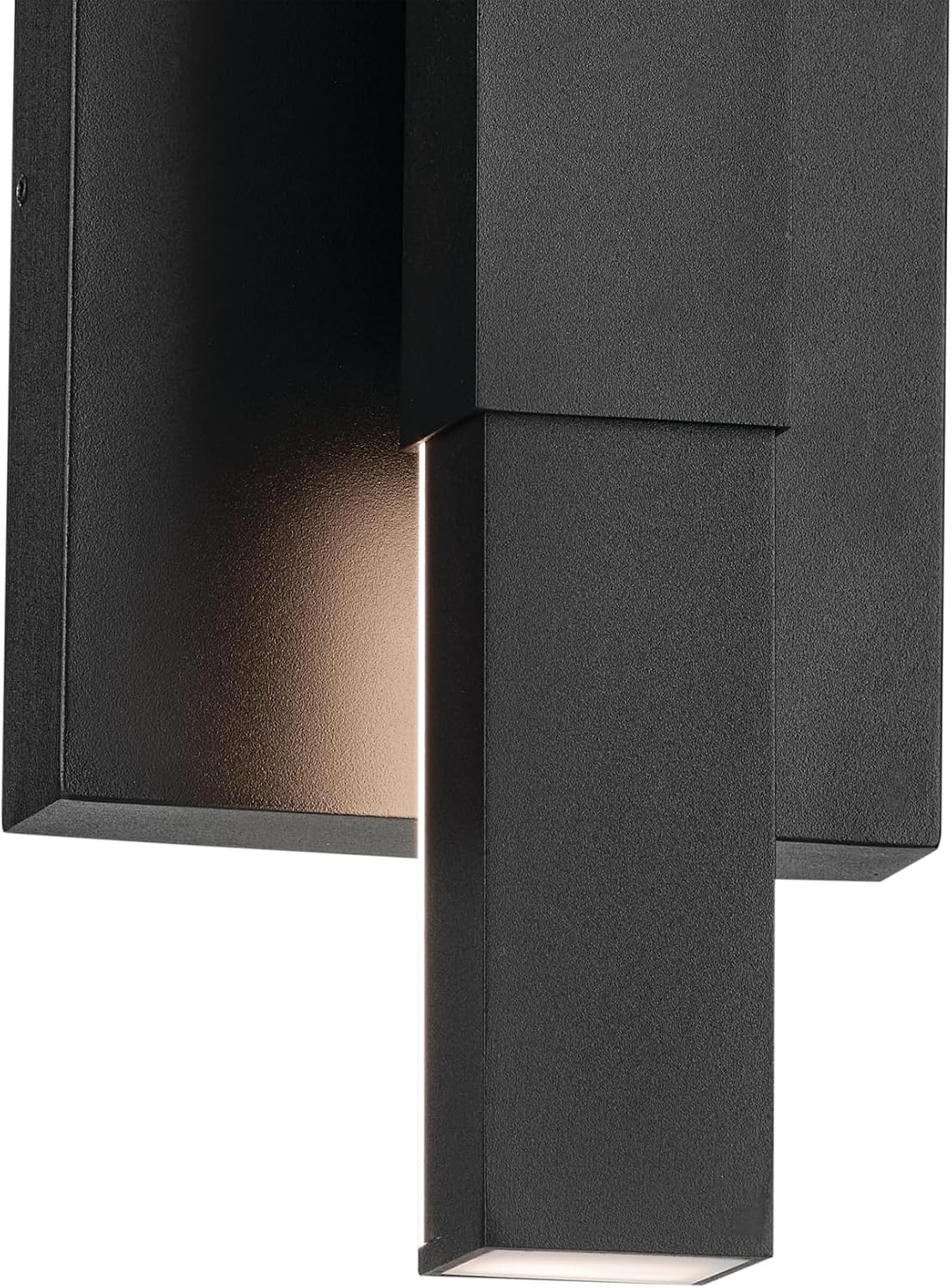 Kichler Nocar LED Textured Black Modern Garage or Patio Outdoor Wall Light for Outdoor Walls,