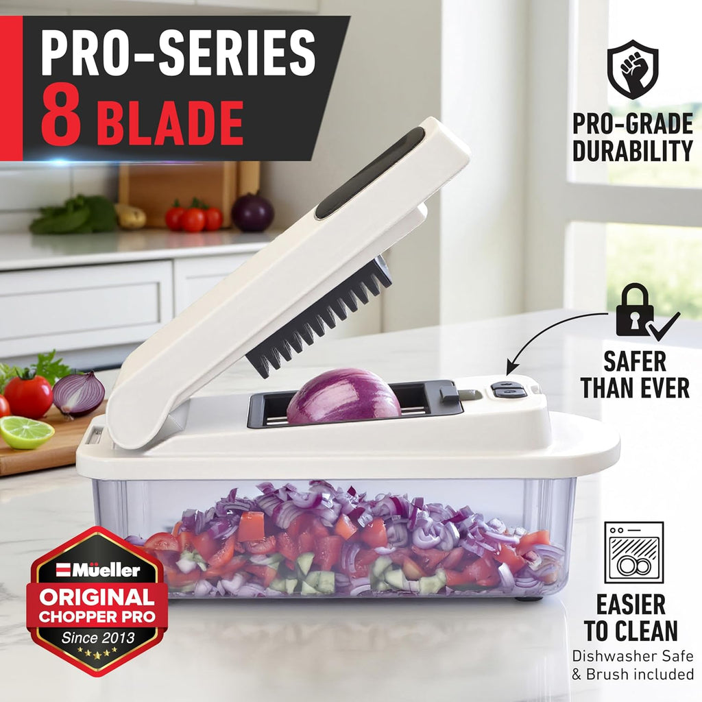 Mueller The Real Original Pro Chopper since 2013 Vegetable Chopper Mandoline Slicer