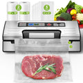 95kPa Precision Vacuum Sealer Machine, Double Heat Seal for Dry/Moist Food, Easy-Lock