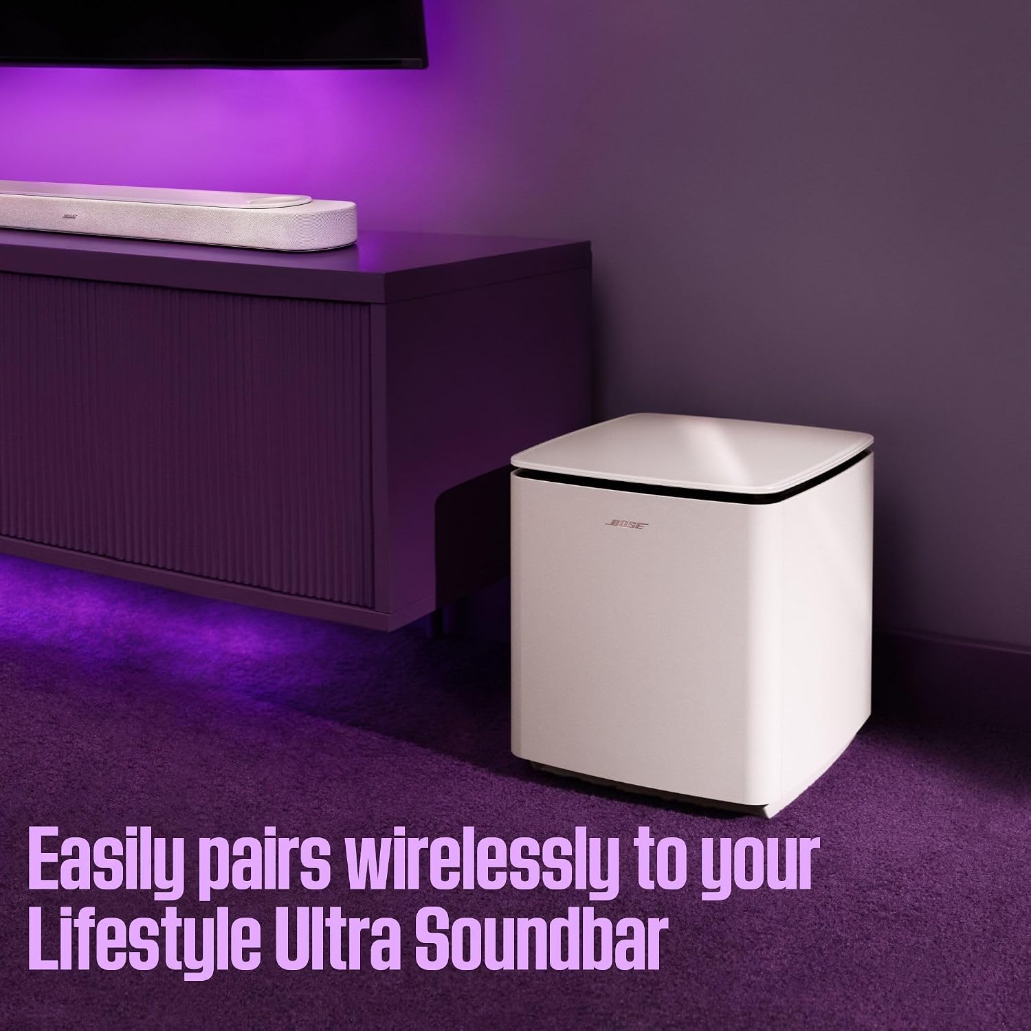 Bose New Lifestyle Ultra Subwoofer, Wireless Home Subwoofer, Perfect for Home Theater Systems