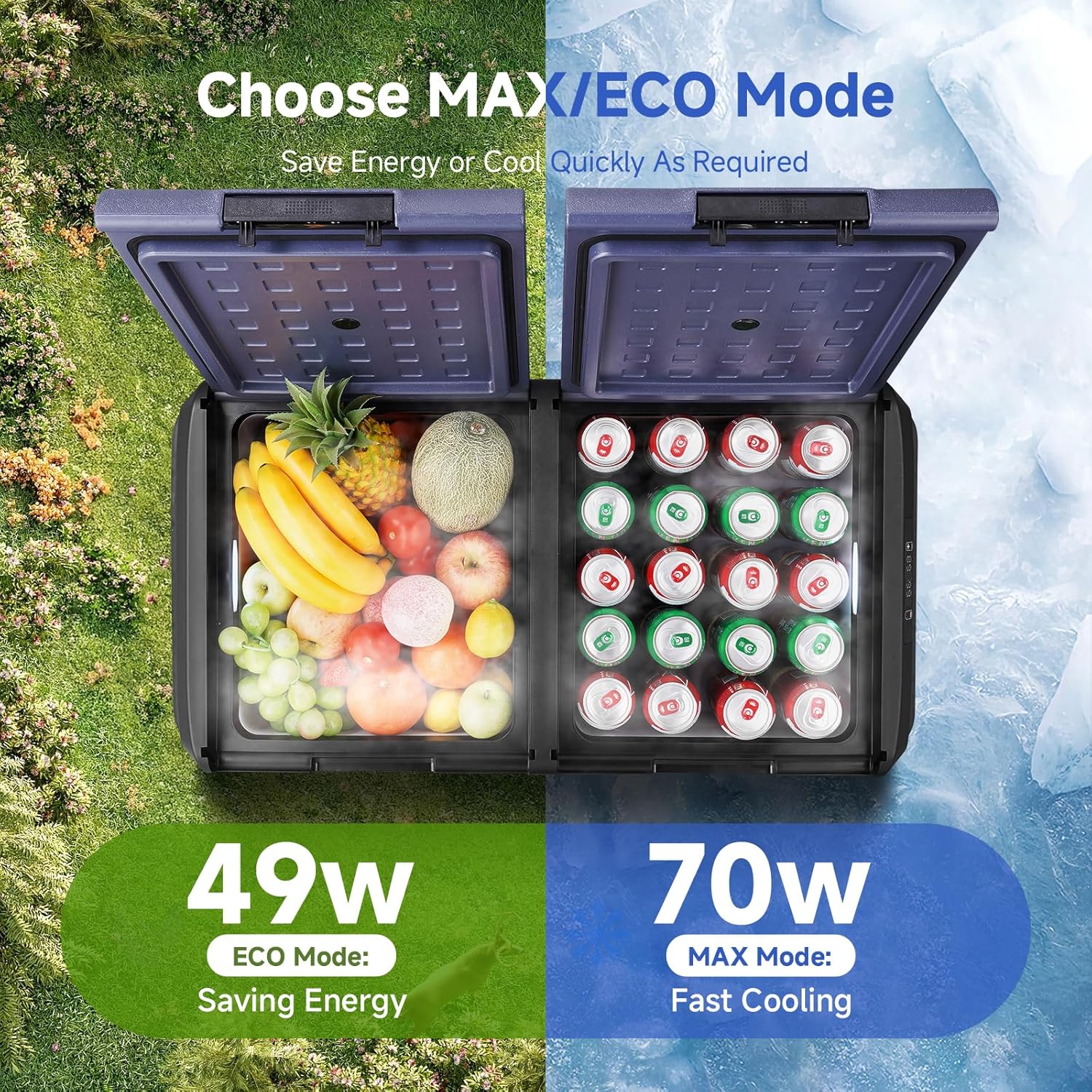 BODEGACOOLER 12 Volt Refrigerator, 100QT(95L) IPX4 Waterproof Electric Cooler