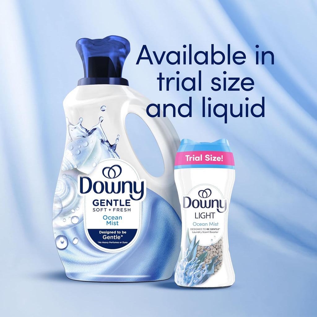 Downy Light Laundry Scent Booster Beads, Ocean Mist Scent, 24 OZ, In-Wash Fabric