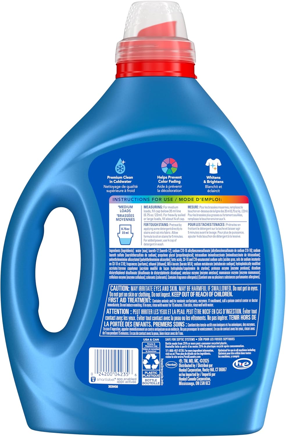 Persil Original Everyday Clean Liquid Laundry Detergent, 82.5 Fl Oz, 110 Loads